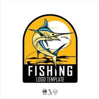 modello di logo di pesca, formato pronto eps 10.eps vettore