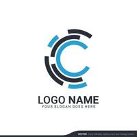 creativo astratto tecnologia digitale simbolo logo design. vettore