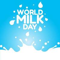 illustrazione vettoriale della giornata mondiale del latte