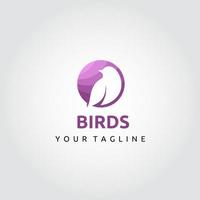 vettore di progettazione del logo degli uccelli. adatto per il tuo logo aziendale