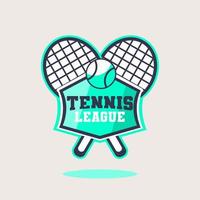 illustrazione di vettore di logo di progettazione di tennis