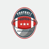 illustrazione di vettore del logo di progettazione di football americano