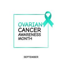illustrazione vettoriale del mese di consapevolezza del cancro ovarico