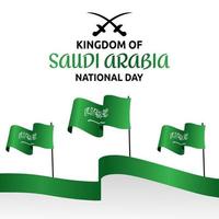 illustrazione vettoriale della giornata nazionale dell'arabia saudita