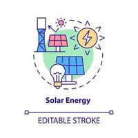 icona del concetto di energia solare vettore