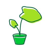 astratto pianta da giardinaggio verde logo taro simbolo icona grafica vettoriale illustrazione idea creativa
