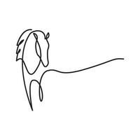 linee arte disegno cavallo moderno logo vettore icona simbolo illustrazione design
