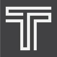 disegni del logo della linea t della lettera vettore