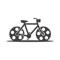 modello di progettazione del logo dei media del ciclo vettore