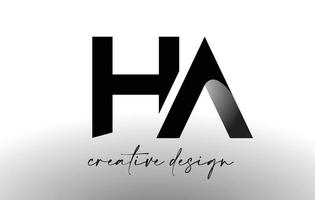 ha lettera logo design con elegante look minimalista vettore icona ha con design creativo look moderno.