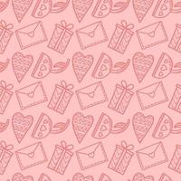 Vector seamless pattern con i cuori