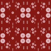 fiore cinese su sfondo rosso design tradizionale per sfondo, moquette, carta da parati, abbigliamento, avvolgimento, batik, tessuto vettore