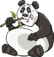 personaggio animale del panda gigante dei cartoni animati vettore