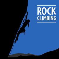 illustrazione di scalatore di roccia di vettore