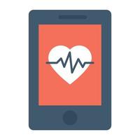 concetto di app per la salute vettore