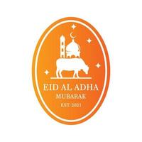 logo eid al adha, vettore logo islamico