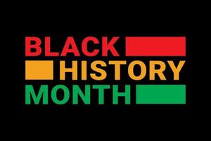 grafica vettoriale del mese della storia nera