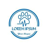 logo per la cura degli animali domestici, logo veterinario vettore