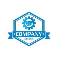 logo dell'industria ingegneristica, logo industriale vettore