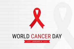 grafica vettoriale della giornata mondiale del cancro