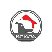 logo di controllo dei parassiti, logo di pesticidi vettore