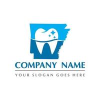 vettore dentale, logo astratto dentale dell'Arkansas
