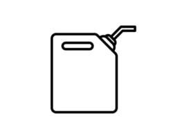 icona del contenitore dell'olio motore. contorno olio motore icona vettore per il web design isolato su sfondo bianco
