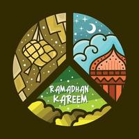 felice Ramadhan Kareem vettore