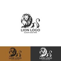 vettore di logo del leone