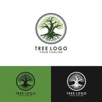 mobileroot dell'illustrazione del logo dell'albero. silhouette vettoriale di un albero, design astratto logo albero vibrante, vettore radice - ispirazione per il design del logo albero della vita isolato su sfondo bianco.