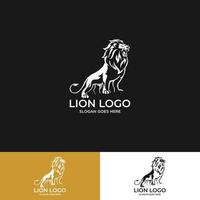 modello logo leone vettore