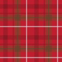 decorazione senza cuciture scozzese rossa in natale e capodanno per il design dello sfondo, abbigliamento o imballaggio vettore