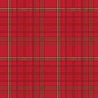 decorazione senza cuciture scozzese rossa in natale e capodanno per il design dello sfondo, abbigliamento o imballaggio vettore