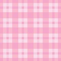 rosa motivo senza cuciture panno grafico semplice motivo scozzese quadrato vettore