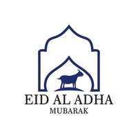 logo eid al adha, vettore logo islamico