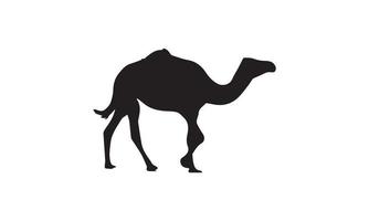 disegno di illustrazione vettoriale cammello in bianco e nero