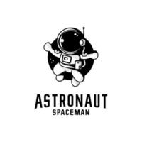 vettore logo astronauta