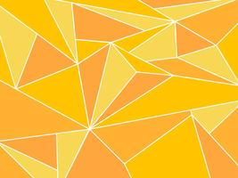 Astratto geometrico poligono giallo artistico con sfondo bianco linea vettore