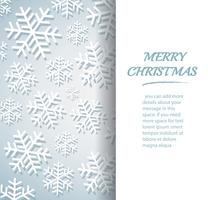 banner di fiocco di neve per il web Sfondo del concetto di Natale vettore