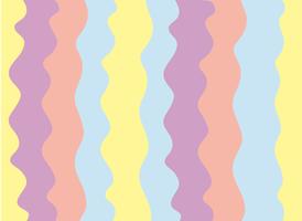illustrazione vettoriale carino morbido arcobaleno linea sfondo