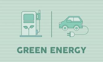 poster di energia verde vettore