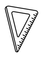 fornitura di regola del triangolo vettore