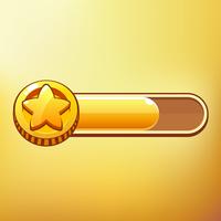 Cartoon Coin Simboli diversi sono elementi di GUI utili per i giochi mobili occasionali vettore