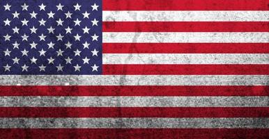 bandiera americana con stile grunge .usa flag graphic design con stelle e strisce e texture grunge. vettore