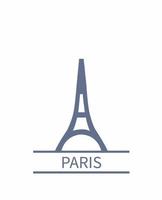 semplice logo di parigi vettore