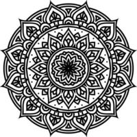 contorno mandala decorativo ornamento rotondo vettore