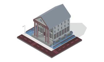 elementi isometrici della città vettore