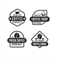 vettore di logo della collezione di caffè