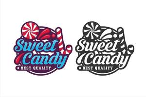 logo design caramelle dolci premium-1 vettore