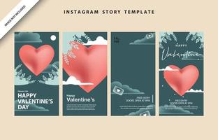 buon san valentino social media poster banner volantino modello evento astratto layout illustrazione sfondo febbraio festa carta parati modello etichetta fondale moderno vettore design vendita rosso romantico rosso